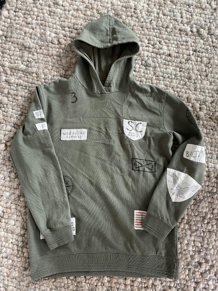 Opruiming ... ZARA boys collection groene hoody maat 164, Kinderen en Baby's, Kinderkleding | Maat 164, Gebruikt, Trui of Vest