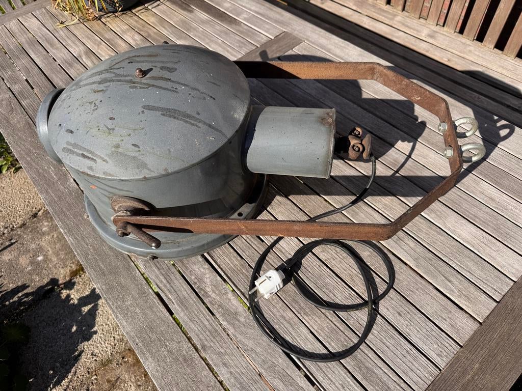 Vintage Industriële Schijnwerper / Werkspot, Ophalen