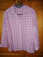 Blouse rose en wit met bloemetjes, Ophalen of Verzenden, Zo goed als nieuw, Roze, Maat 36 (S)