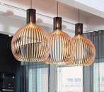design lampen 3 stuks nieuw in doos, Ophalen of Verzenden, Nieuw, Hout, Minder dan 50 cm