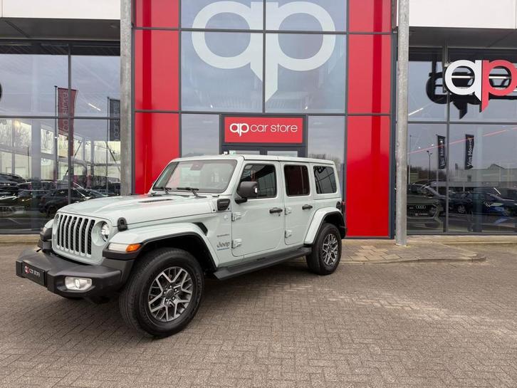 Jeep Wrangler Unlimited 4xe 380 Sahara, Auto's, Jeep, Bedrijf, Te koop, Wrangler, 4x4, ABS, Achteruitrijcamera, Adaptive Cruise Control