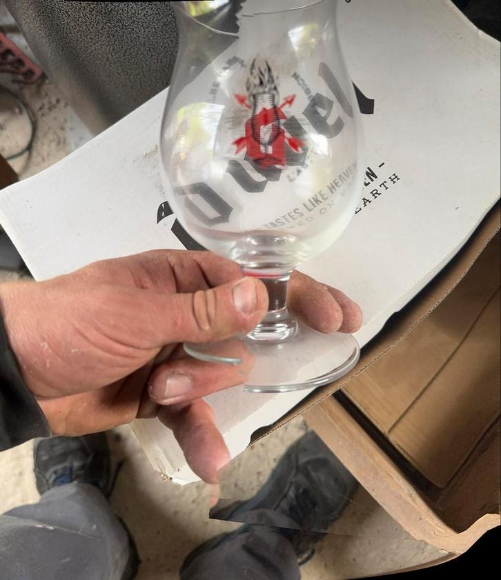 6 Duvel bierglazen, Verzamelen, Biermerken, Zo goed als nieuw, Glas of Glazen, Duvel, Ophalen of Verzenden