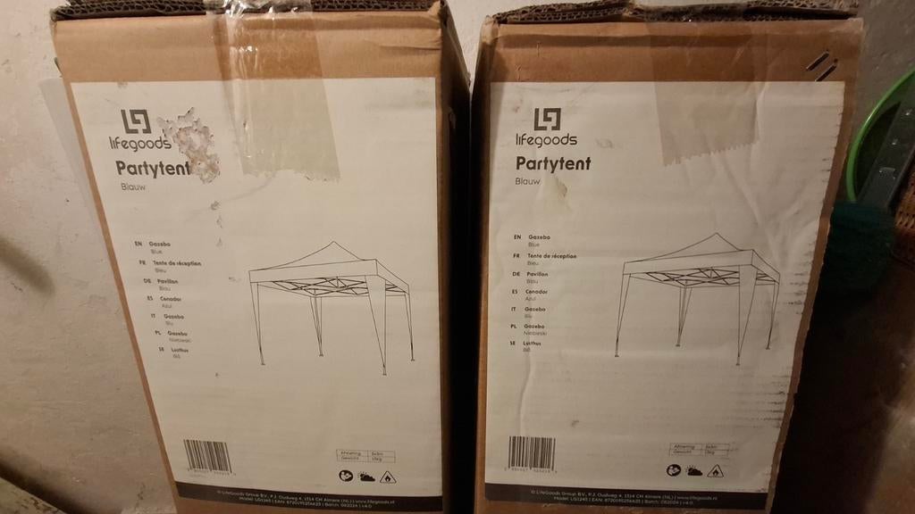 2x Nieuwe Obelink Partytent - Nooit gebruikt, nog in doos!, Tuin en Terras, Partytenten, Ophalen, Nieuw, Minder dan 5 meter, Partytent