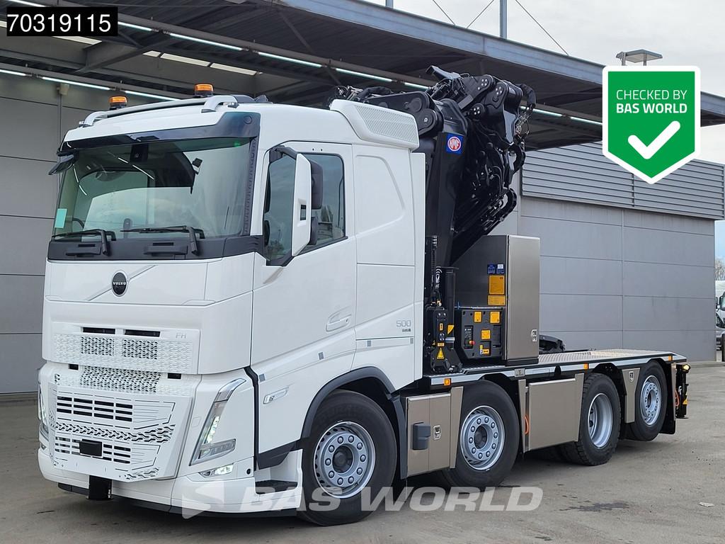 Volvo FH 500 8X2 NEW! HMF9520 K6 + JIB K6 Crane Kran + fifth, Automaat, Stof, Euro 6, Stoelverwarming