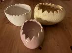 3 aardewerk porselein bakjes Pasen Creatief paasbakje, Ophalen, Zo goed als nieuw
