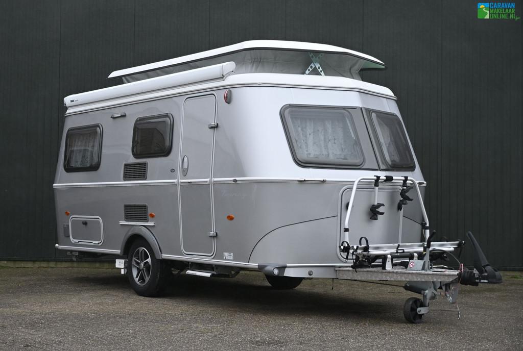 Eriba Touring Troll 540 Cass.luifel|Mover|Enkbedden|Fietsdr, Caravans en Kamperen, Caravans, Bedrijf, 4 tot 5 meter, Eriba, 2 aparte bedden