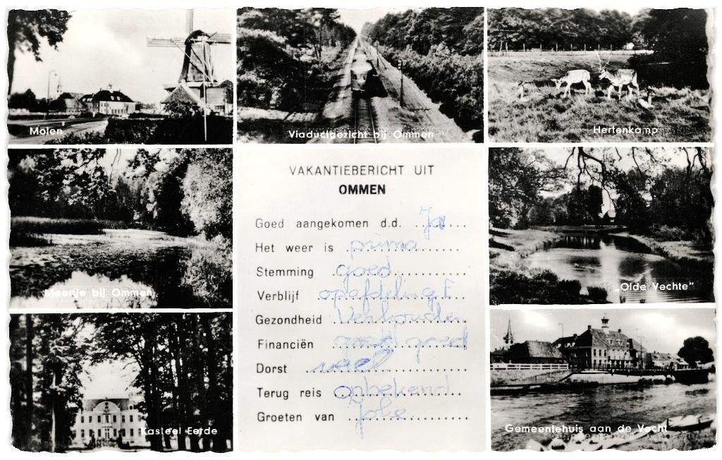 939375 Ommen Ov 1967 Vakantiebericht Gelopen met postzegel