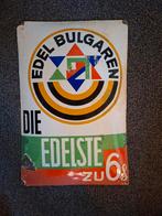 Antiek Emaille Reclamebord Edel Bulgaren Sigaretten, Ophalen of Verzenden