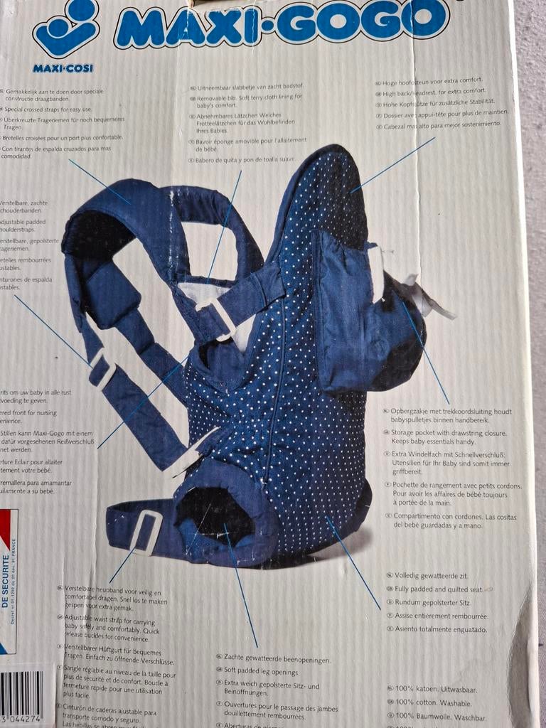 Maxi-Cosi Maxi-Gogo Draagzak - Comfortabel en Veilig, Kinderen en Baby's, Ophalen of Verzenden, Zo goed als nieuw, Buik of Rug