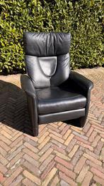 Lederen relax fauteuil - handmatig - echt leer, merk Skalma, Huis en Inrichting, Ophalen, Relax, Gebruikt, 75 tot 100 cm