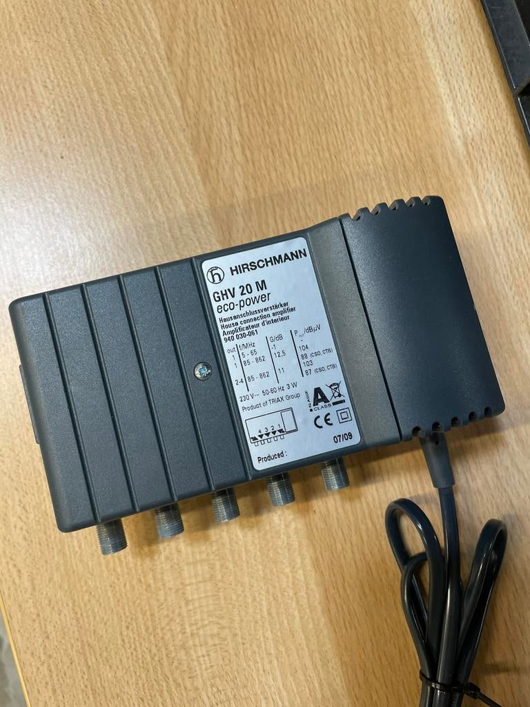 Hirschmann coax versterker, Ophalen of Verzenden, Zo goed als nieuw