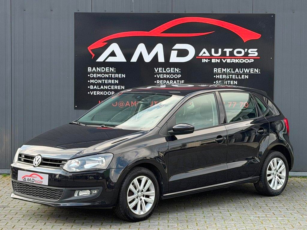 Volkswagen POLO 1.4 16V Highline |Nap|Cruise|Airco|Elec Rame, Auto's, Voorwielaandrijving, Gebruikt, Zwart, 4 cilinders