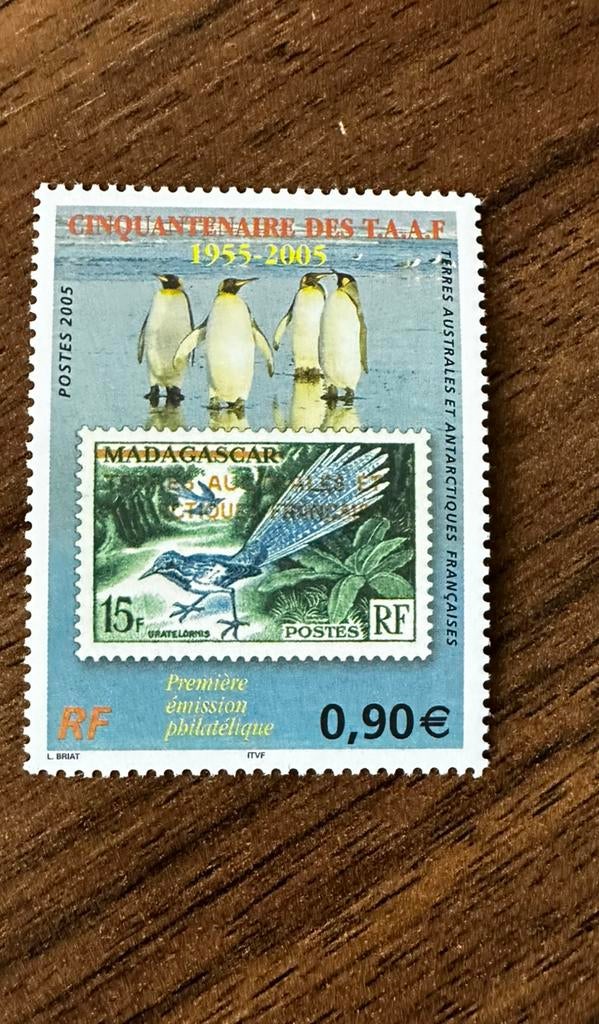 Frans Antarctica 2005 TAAF madagaskar Pinguins vogels, Ophalen of Verzenden, Postfris