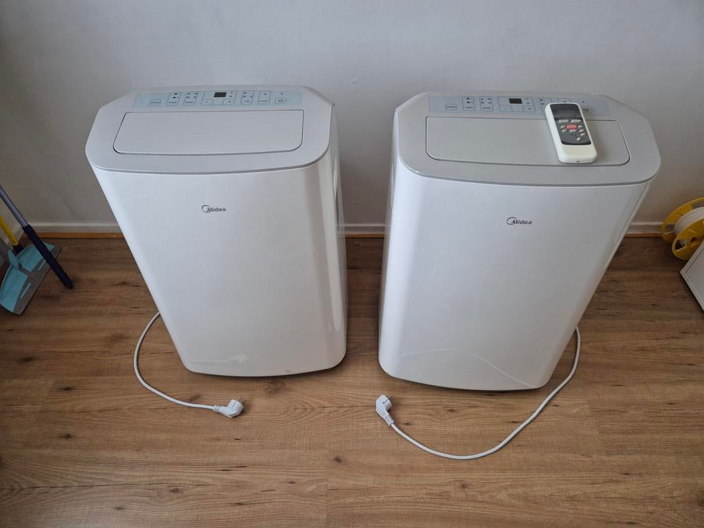 Midea Airco Set: Twee stuks voor een zacht (en koel) prijsje, Ophalen, Minder dan 60 m³, 3 snelheden of meer, Zo goed als nieuw