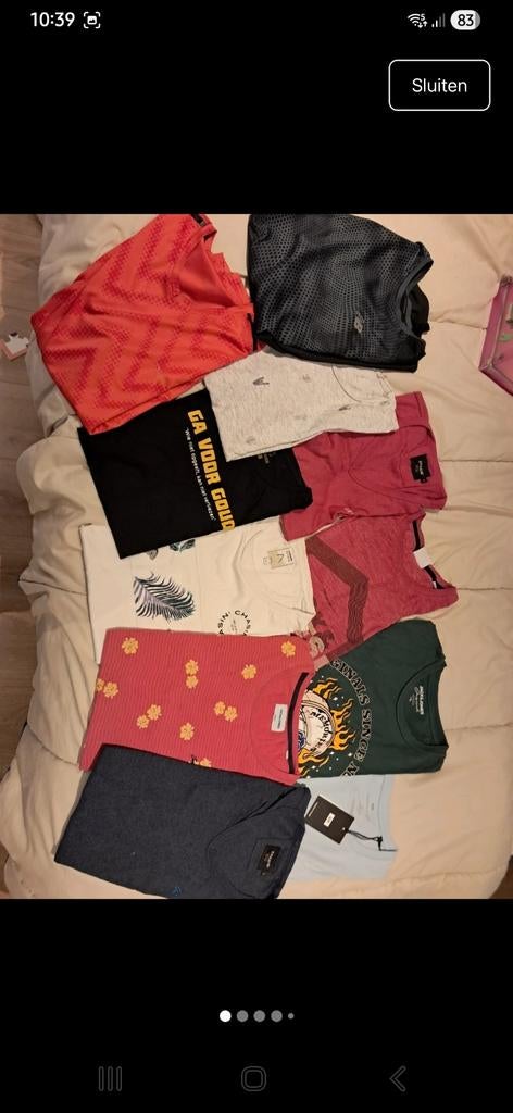 Bundel 15 T-shirts - M & L - Nieuw & Gedragen, Ophalen of Verzenden, Nieuw, Maat 48/50 (M), Diverse merken