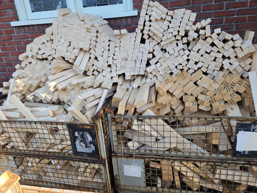Vuren brandhout per m³ - Ideaal voor de kachel, 6 m³ of meer, Ophalen of Verzenden, Overige houtsoorten, Blokken