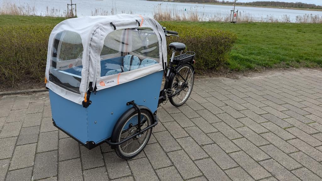 Babboe Big E Bakfiets – Elektrisch, Fietsen en Brommers, Fietsen | Bakfietsen, 4 kinderen of meer, Gebruikt, Elektrisch, Ophalen
