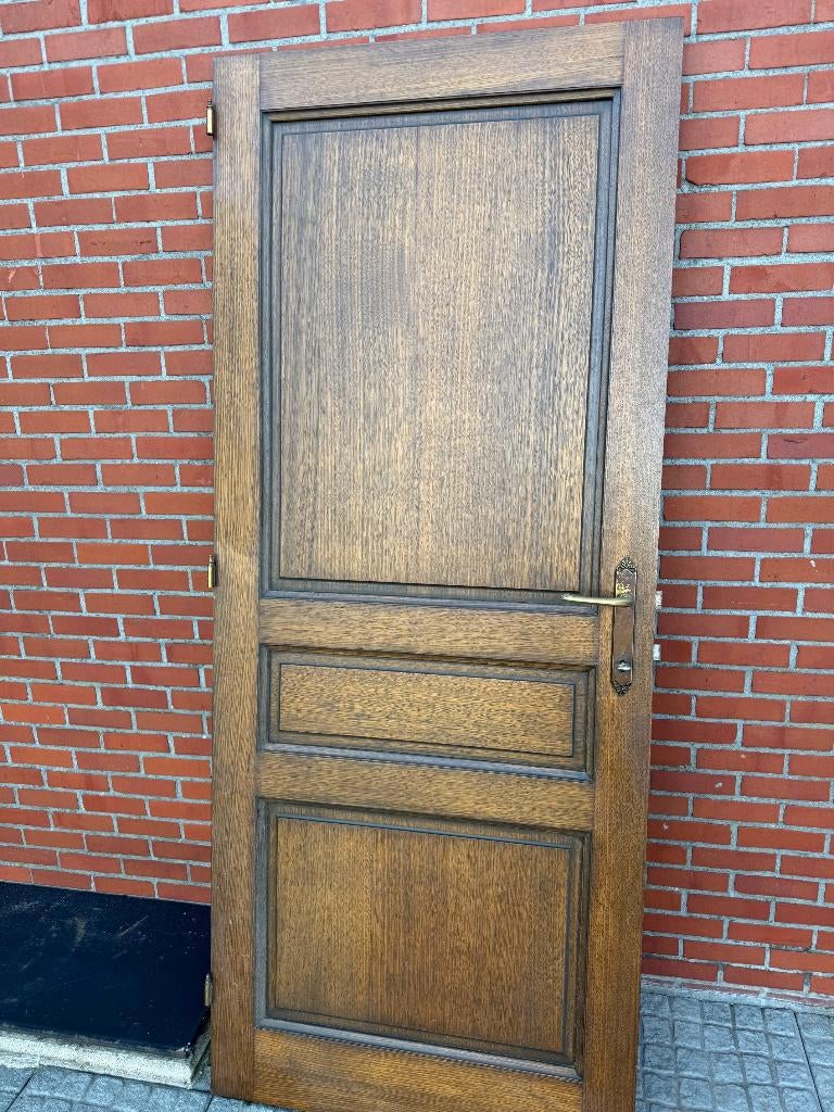 Massief Eiken deuren volle eik, Ophalen, Gebruikt, Binnendeur, 200 tot 215 cm