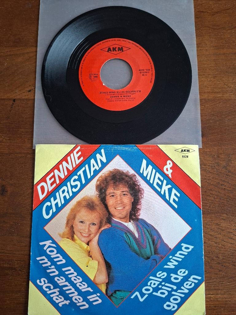 Dennie Christian en Mieke,kom maar in mijn armen schat, Cd's en Dvd's, 7 inch, 1980 - 1989, Ophalen of Verzenden, Zo goed als nieuw