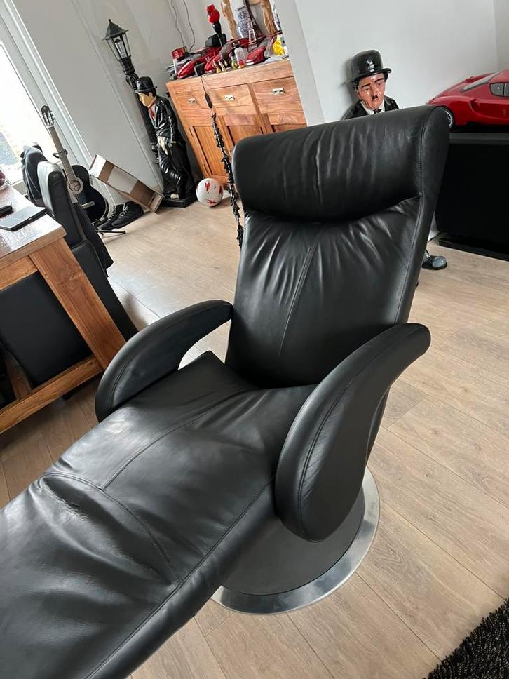 Leolux Helcat relax fauteuil electrisch bedienbaar, Huis en Inrichting, Fauteuils, Zo goed als nieuw, 50 tot 75 cm, 75 tot 100 cm
