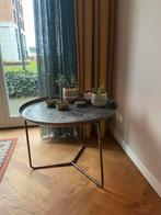 Bronzen Sidetable / Bijzettafel, Huis en Inrichting, Tafels | Sidetables, Ophalen, Gebruikt, 50 tot 100 cm, Rond