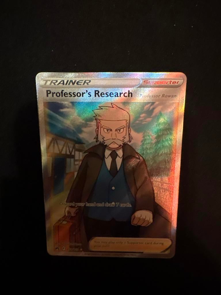 Professor's Research Pokémon kaart, Ophalen of Verzenden, Gebruikt, Losse kaart, Foil