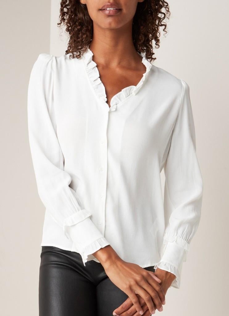 Ba&sh blouse wit maat 2 36-38, Ophalen of Verzenden, Zo goed als nieuw, Maat 36 (S), Wit