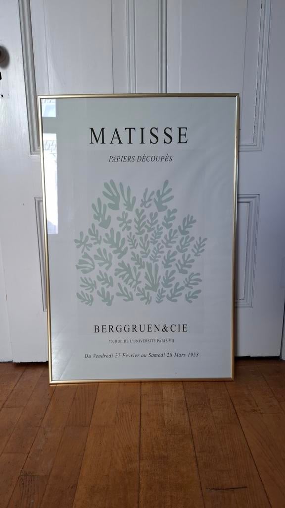 Grote Matisse poster in gouden lijst (61x91 cm), Ophalen of Verzenden