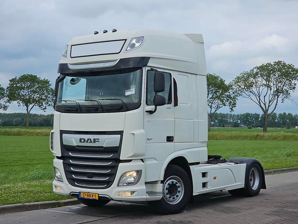 DAF XF 480 ssc led skirts nl-tr, Auto's, Vrachtwagens, Automaat, Euro 6, Elektrische buitenspiegels, Wit