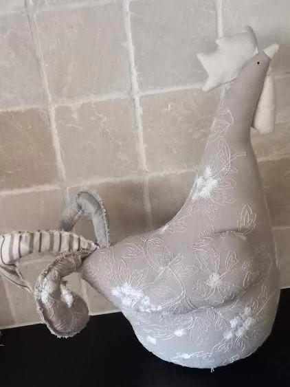 Knuffel kip in stof, Diversen, Pasen, Zo goed als nieuw, Ophalen of Verzenden