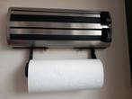 Leifheit rvs wandrolhouder voor folie en keukenrol, Ophalen of Verzenden, Zo goed als nieuw