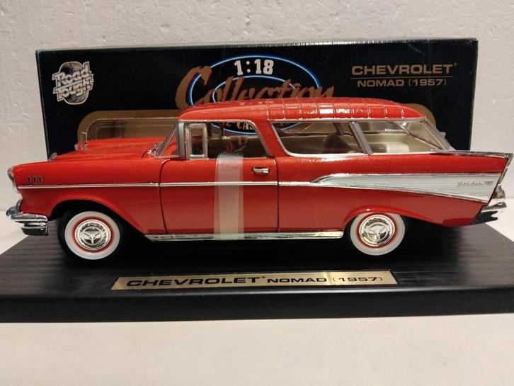 Chevrolet Nomad Station Wagon orangered 1:18 KRD, Hobby en Vrije tijd, Modelauto's | 1:18, Zo goed als nieuw, Auto, Overige merken