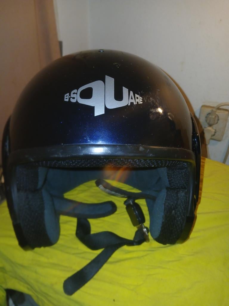 B-Square Motorhelm ntegraalhelm Jethelm Donkerblauw/Zwart, Overige merken, Dames, Jethelm, Ophalen of Verzenden