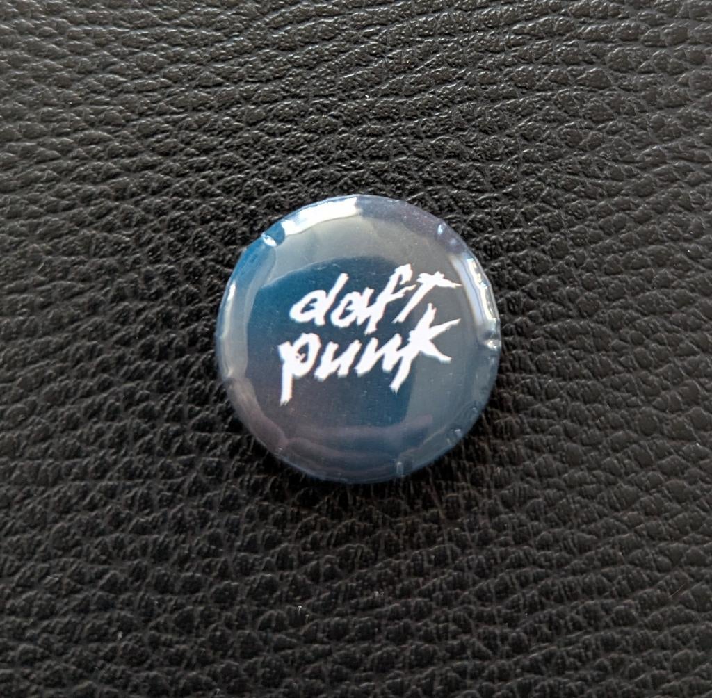 Daft Punk – 25 mm button – blauw, Ophalen of Verzenden