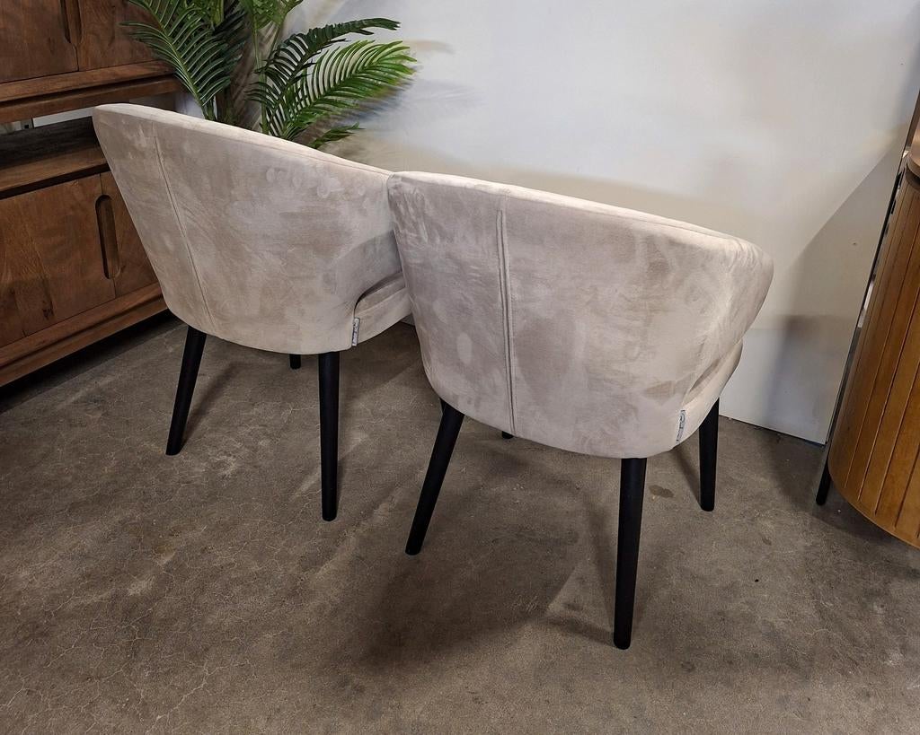 2 Eetkamerstoelen Indigo Velvet van Richmond Interiors, Ophalen, Overige materialen, Twee, Overige kleuren