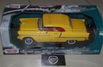 1:18 CHEVROLET BEL AIR 1955 YELLOW MOTORMAX NIEUW WRH, Verzenden, Nieuw, Auto, Motormax