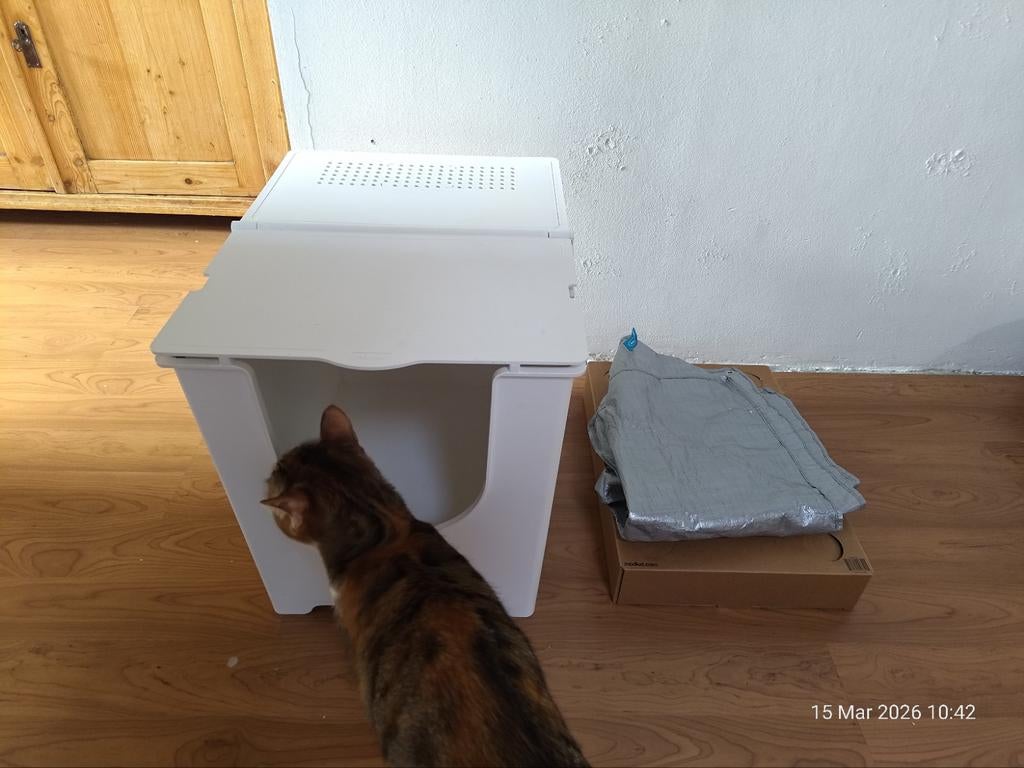 Mooie Modkat kattenbak (modkat flip) incl. 3 hoezen, Dieren en Toebehoren, Kattenbakken, Ophalen