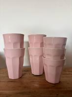 Roze glazen, Huis en Inrichting, Keuken | Servies, Glas of Glazen, Keramiek, Ophalen of Verzenden, Zo goed als nieuw