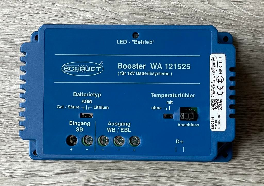 Schaudt WA121525 laadbooster, Schaudt, Zo goed als nieuw, Service@schaudt.de, Planckstr. 8 Markdorf