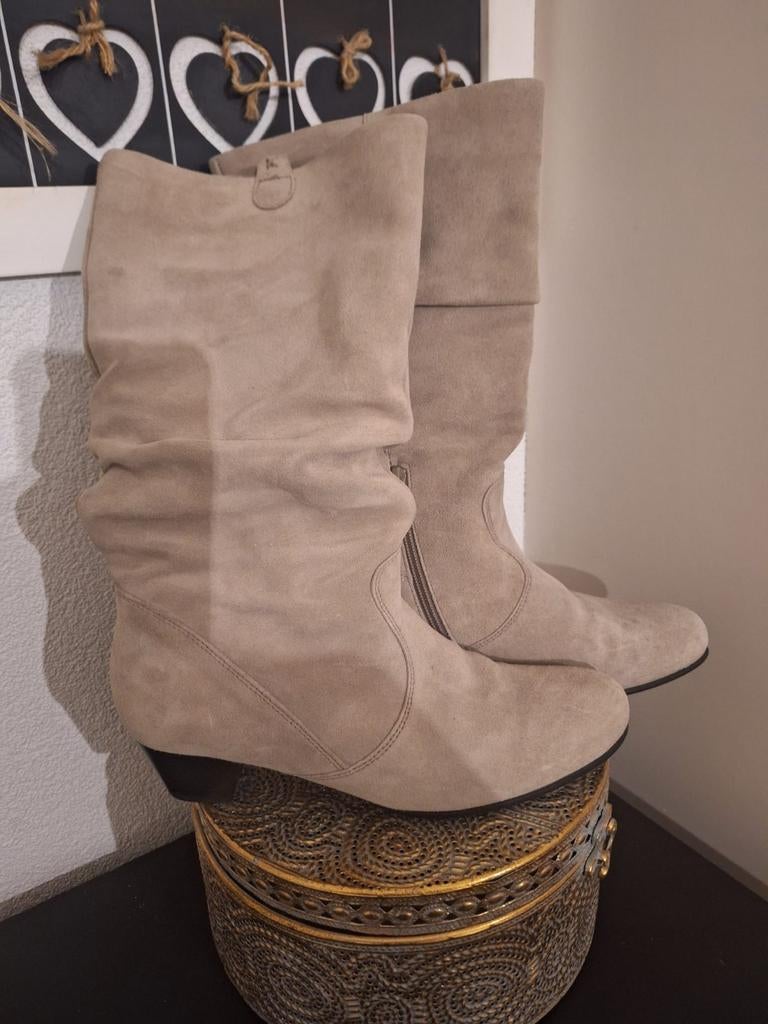 GABOR laarzen maat 39 ecru /sand kleur, Hoge laarzen, Beige, Gabor, Ophalen of Verzenden