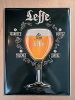 Leffe Bier Origineel Reclamebord Metaal Met Reliéf, Verzamelen, Ophalen, Nieuw, Reclamebord, Plaat of Schild, Leffe