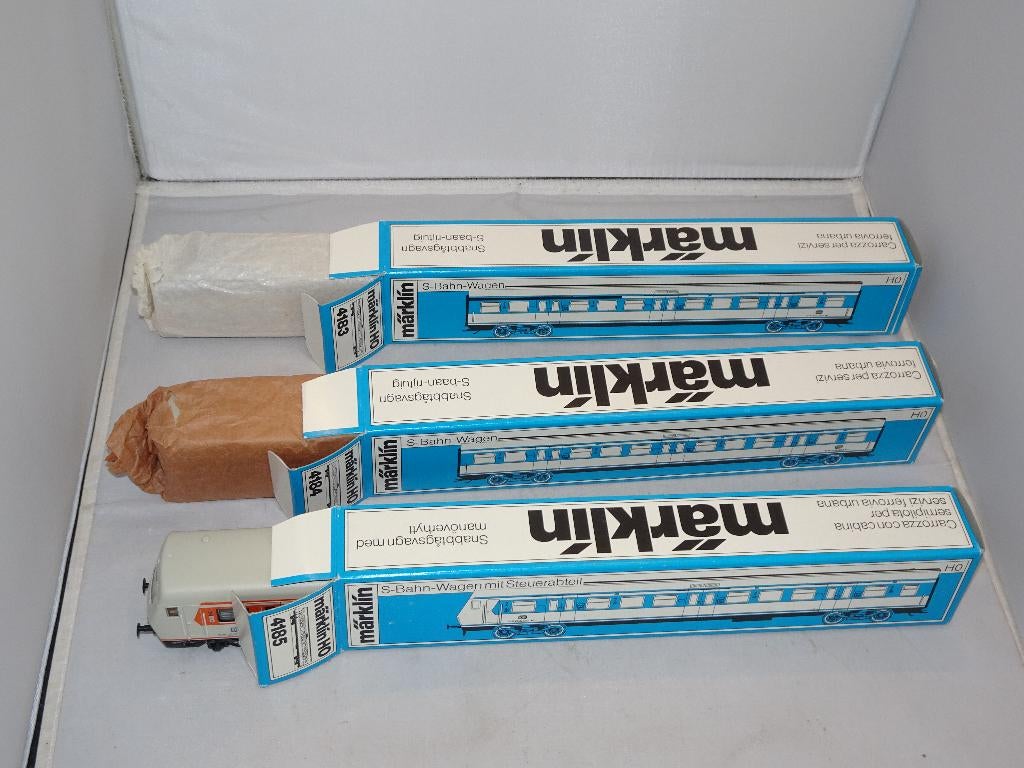 3delige Marklin DB duw/trekcomb 4183/4184/4185 S Bahn (#947), Wisselstroom, Ophalen of Verzenden, Märklin, Nieuw