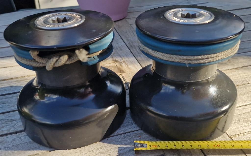 2 twee snelheden lieren barbarosso, Watersport en Boten, Bootonderdelen, Ophalen, Gebruikt, Dekbeslag, Zeilboot