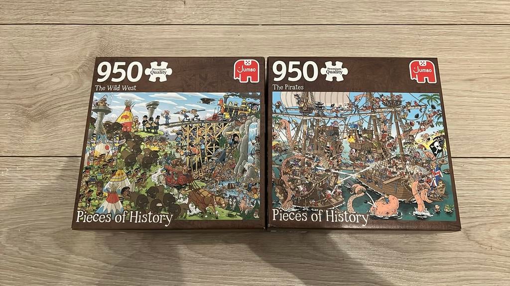Jumbo Pieces of History puzzel 2 stuks, Hobby en Vrije tijd, Denksport en Puzzels, Ophalen of Verzenden, 500 t/m 1500 stukjes