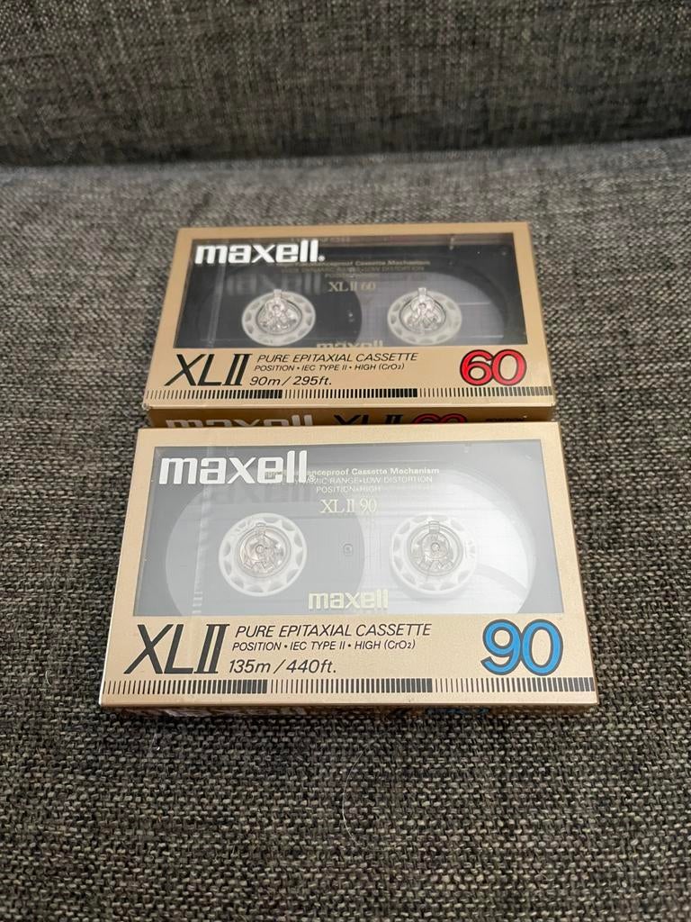 Maxell XL-II 60 & 90 nieuw in seal, 2 t/m 25 bandjes, Overige genres, Ophalen of Verzenden, Nieuw in verpakking