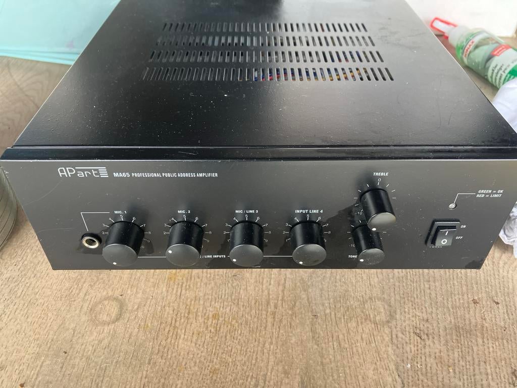 Apart MA65 Versterker - Uitstekende Staat!, Ophalen of Verzenden, Zo goed als nieuw, 120 watt of meer, Overige merken