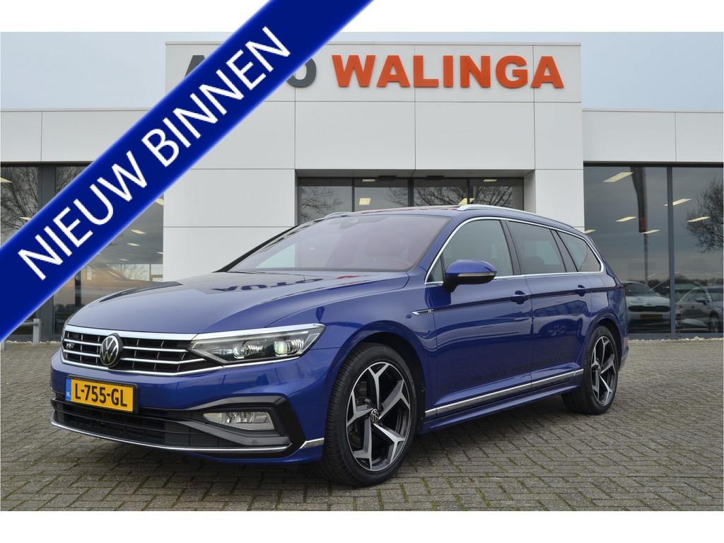 Volkswagen Passat Variant 1.5 TSI 2X R-Line Pano | Vol Leer, 730 kg, 4 cilinders, 150 pk, Blauw