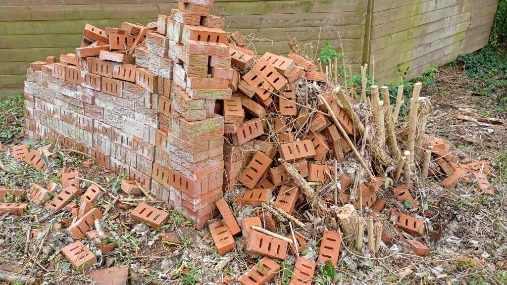 Bakstenen & stoeptegels, Doe-het-zelf en Verbouw, Metselstenen, Ophalen, Gebruikt, Bakstenen