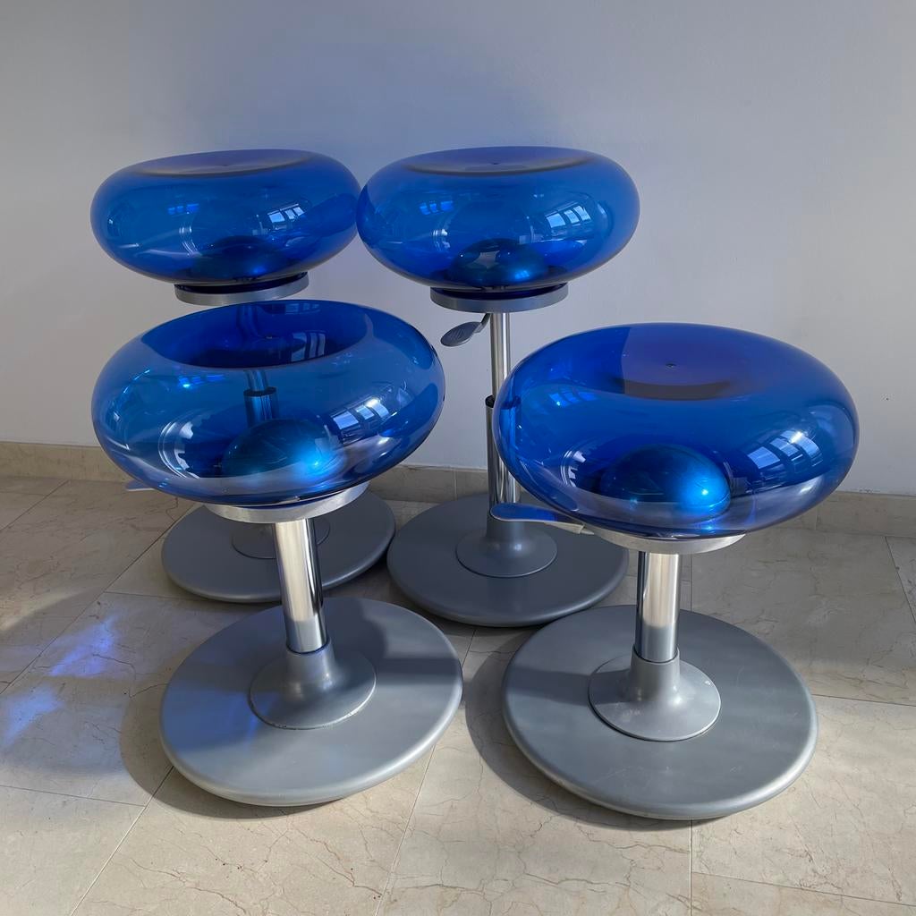 Space Age krukken van Archirivolto model Mambo, Huis en Inrichting, Krukjes, Ophalen, In hoogte verstelbaar, Gebruikt, Kunststof