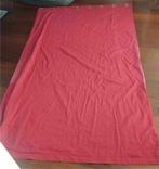 Gordijn rood 145 cm breed 250 cm lang met 8 ringen en meer, Gebruikt, 100 tot 150 cm, 200 cm of meer, Ophalen of Verzenden